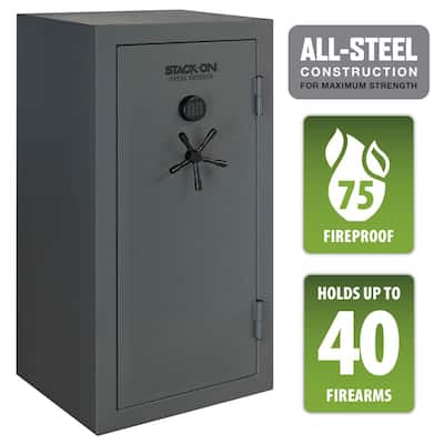 40-Gun Fire/Waterproof Safe with Electronic Lock and Door Storage