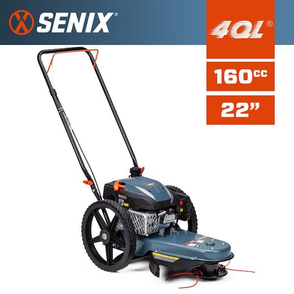 22 in. 160cc 4-Cycle Gas Powered High Wheel String Trimmer