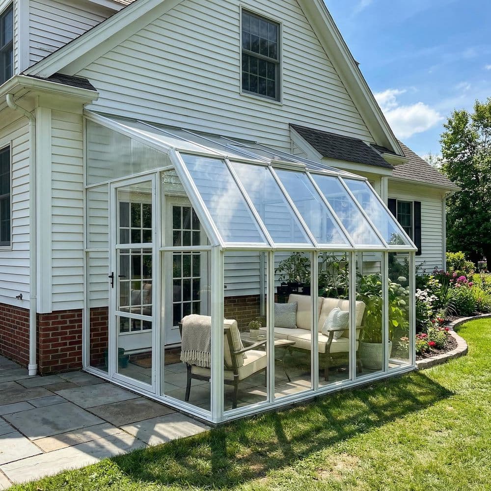 CANOPIA by PALRAM Sun Room 8 ft. x 10 ft. White/Clear Patio