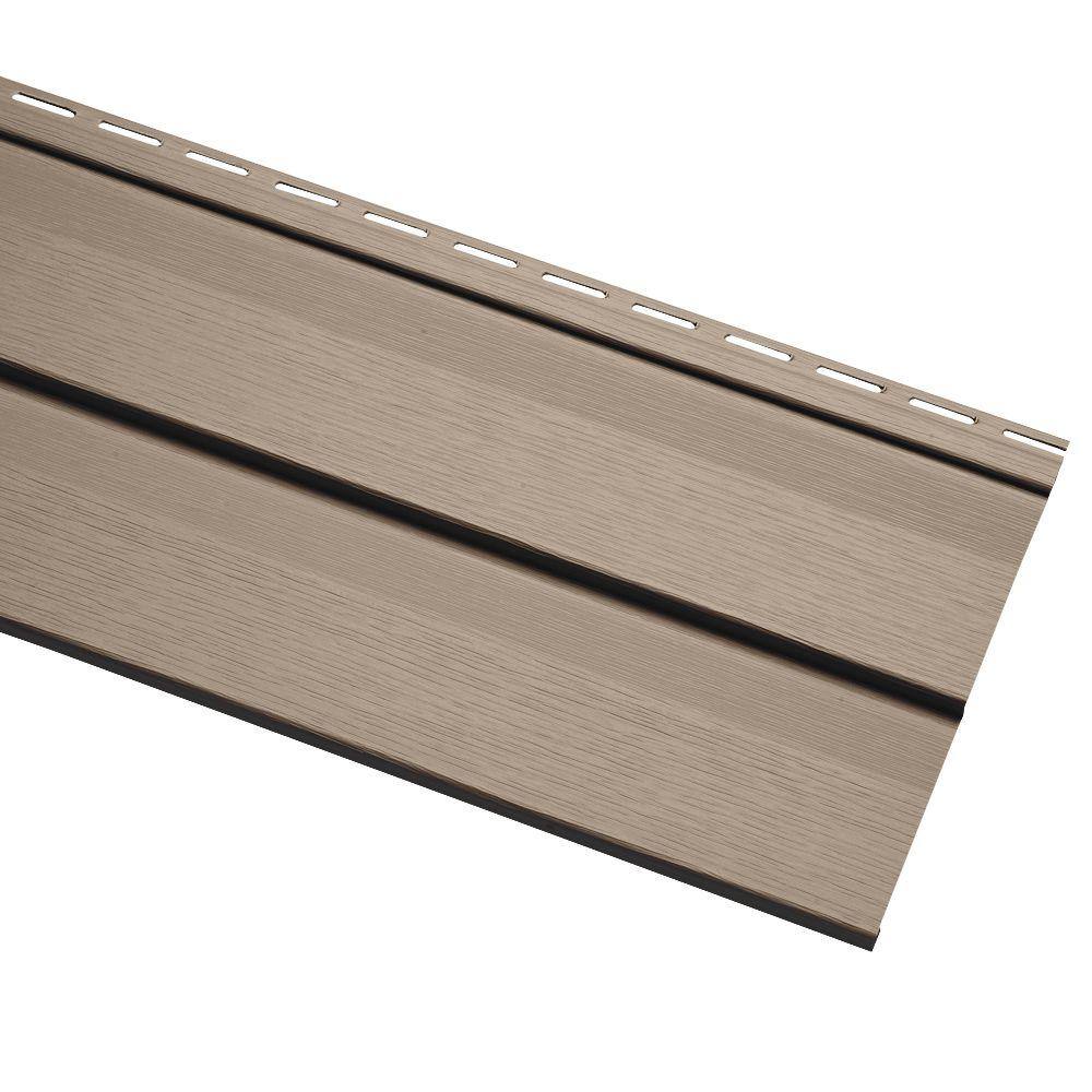 Ply Gem Progressions Double 4.5 in. x 145 in. Dutch Lap Khaki Vinyl Siding PGD45N4H The Home Depot