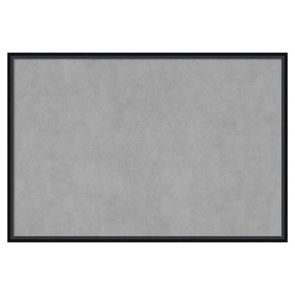 Amanti Art Lucie Black 37 in. x 25 in. Magnetic Board, Memo Board ...