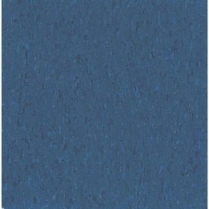 Take Home Sample - Imperial Texture VCT Gentian Blue Standard Excelon Commercial Vinyl Tile - 6 in. x 6 in.