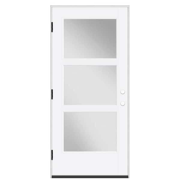 Masonite Vistagrande 36 in. x 80 in. Right-Hand/Outswing 3 Lite