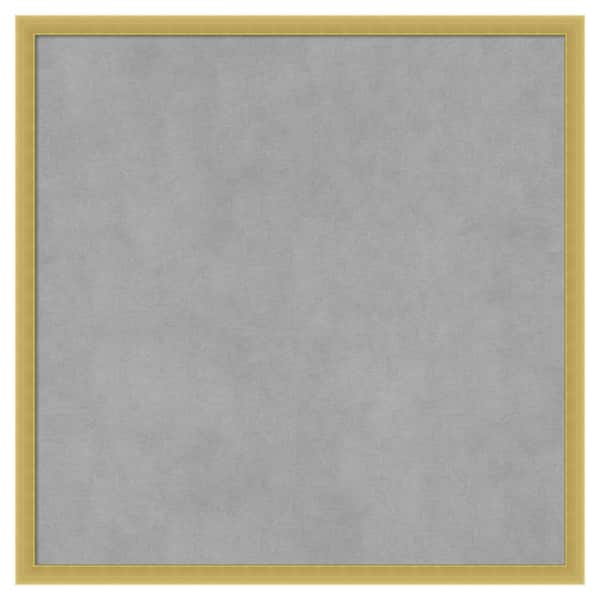 Amanti Art Svelte Polished Gold 21 in. x 21 in. Framed Magnetic Board