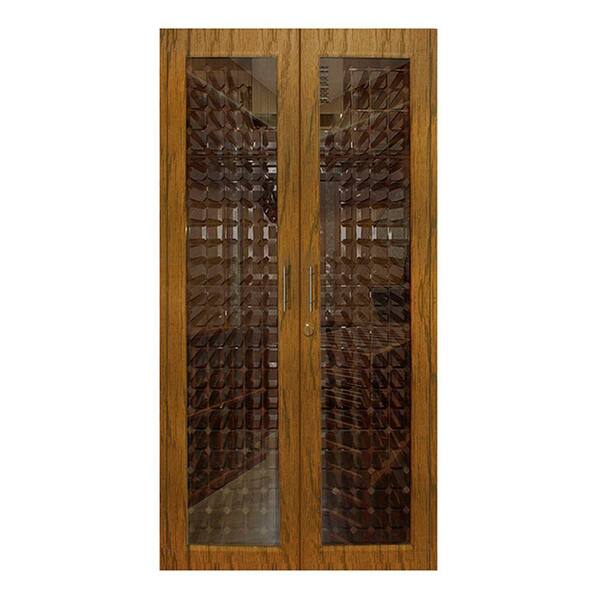 Vinotemp 280-Bottle Decorative Wine Cellar in Medium Walnut