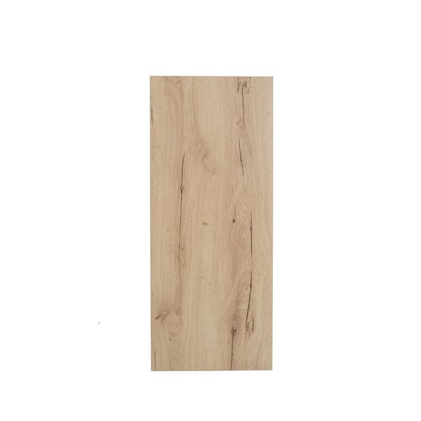 Cambridge Radiance 21 in. W x 12 in. D x 36 in. H Ready to Assemble Slab Wall Kitchen Cabinet in Light Oak