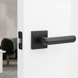 Beaux Matte Black Bed/Bath Modern Door Handle (Privacy-Right Hand)