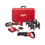 M18 18-Volt Lithium-Ion Brushless Cordless 1/2 in. - 2 in. Press Tool Kit With M18 Reciprocating Saw (6-Jaws Included)