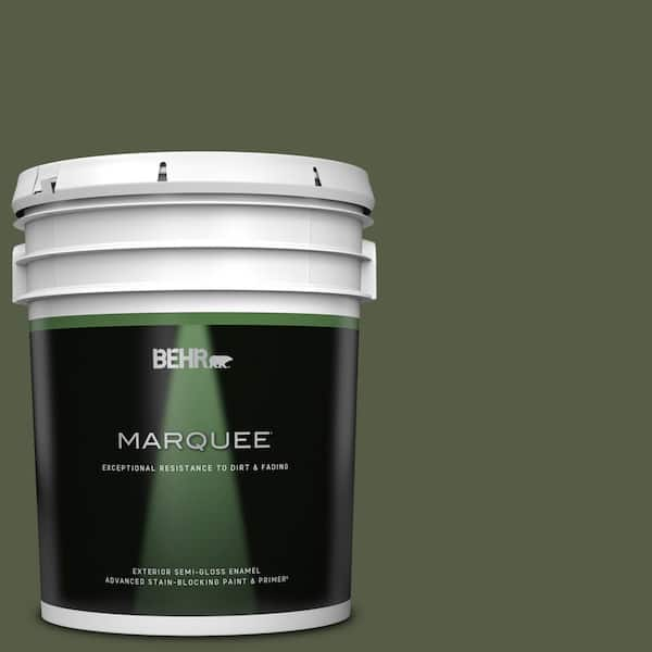 BEHR MARQUEE 5 gal. #420F-7 Forest Ridge Semi-Gloss Enamel Exterior Paint & Primer