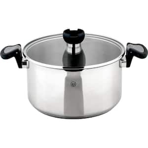 ARON 5.3 qt. Stainless Steel Stock Pot with Glass Lid