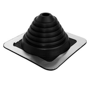 Master Flash 6 in. x 6 in. Vent Pipe Roof Flashing with 4/5 in. - 4 in. Adjustable Diameter