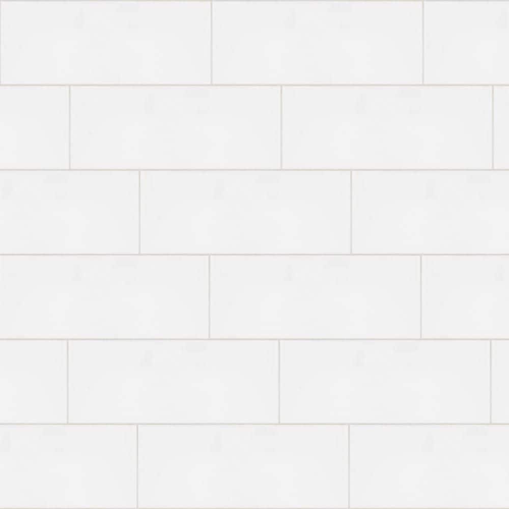 Allegro White 8 in. x 20 in. Glossy Subway Ceramic Wall Tile (10.764 sq. ft./Case) price history on PriceWatchPro