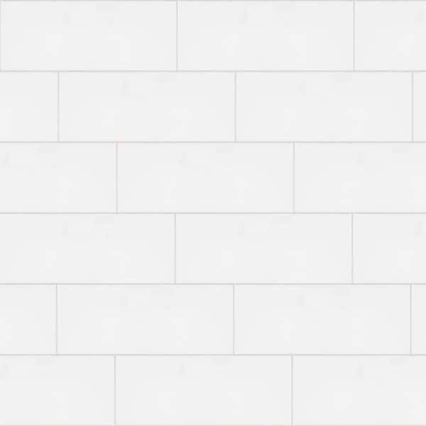 Allegro White 8 in. x 20 in. Glossy Subway Ceramic Wall Tile (10.764 sq. ft./Case)