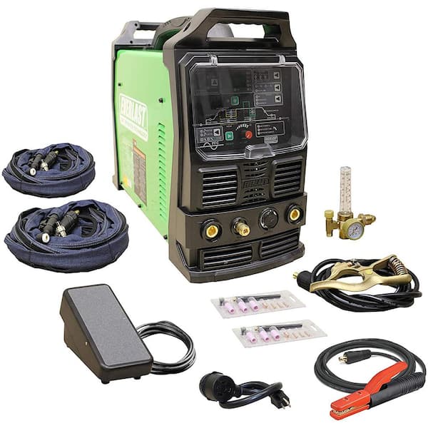 Everlast 210 Amp PowerTIG 210EXT IGBT Digital Inverter AC/DC Stick/TIG Welder with High Frequency and Lift TIG Start, 120V/240V