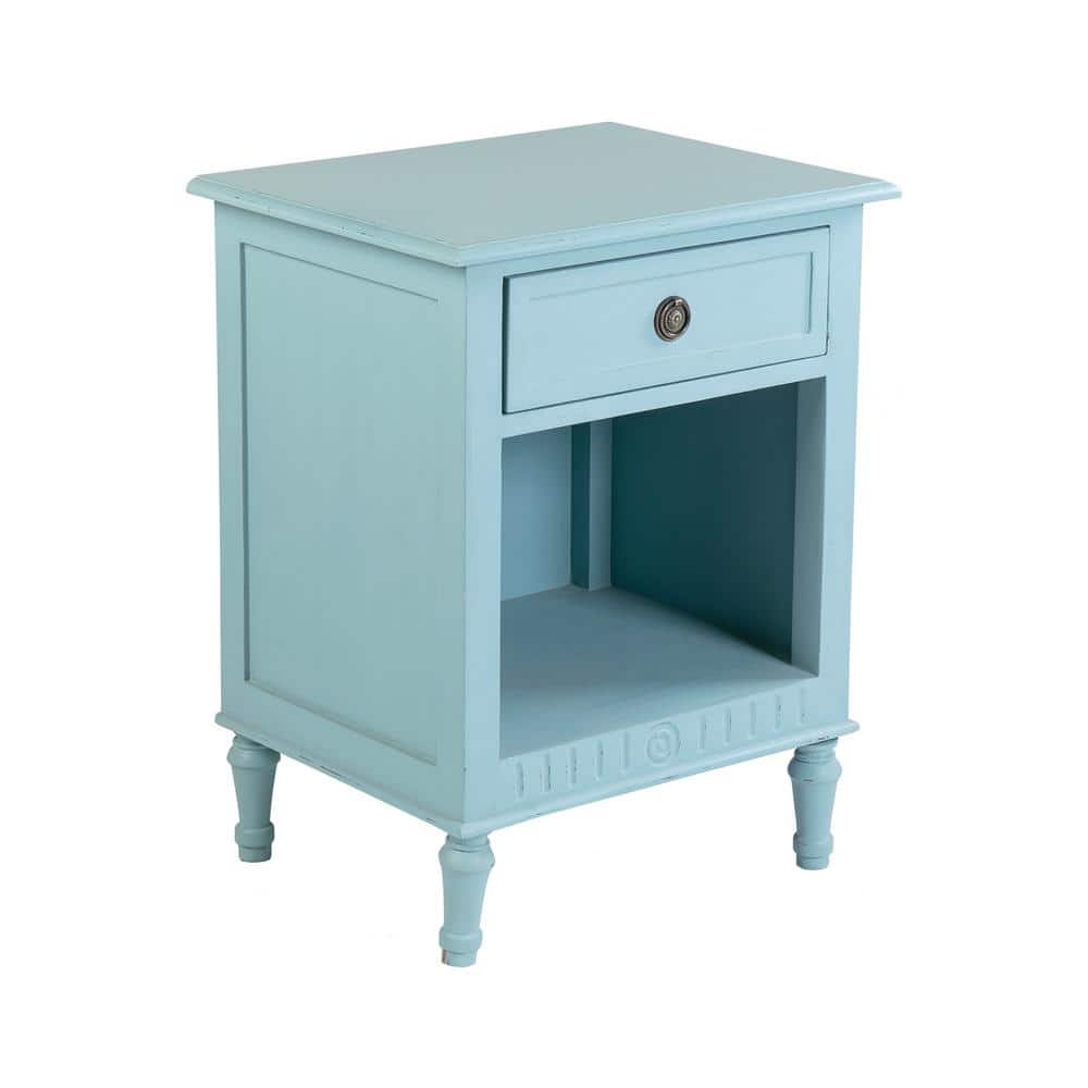 Light blue bedside table discount