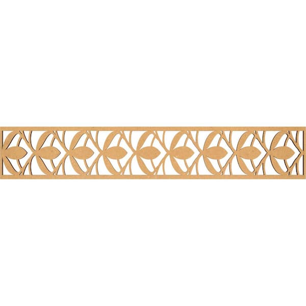 Ekena Millwork Salem Fretwork 0.375 in. D x 46.625 in. W x 8 in. L MDF Wood Panel Moulding