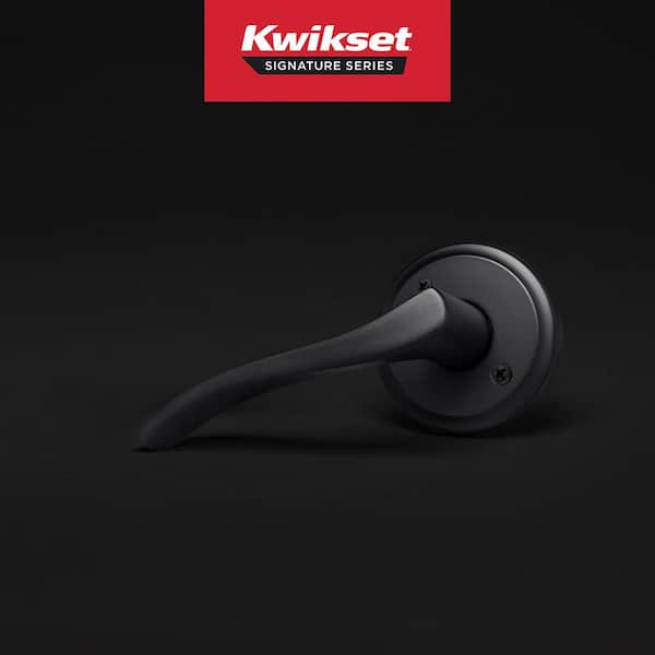 Sedona Matte Black Half-Dummy Door Handle with Microban Antimicrobial Technology - Left Handed