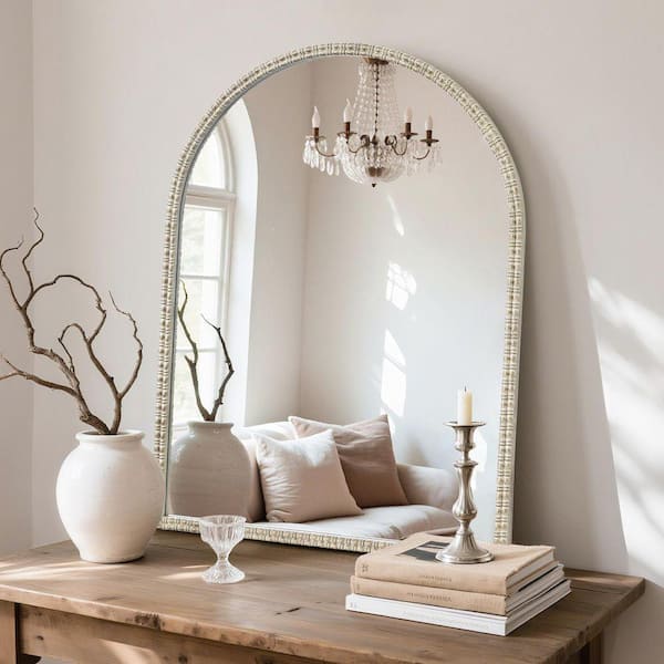 WallBeyond Gold 24 in. W x 32 in. H Vintage Arched Cast Iron