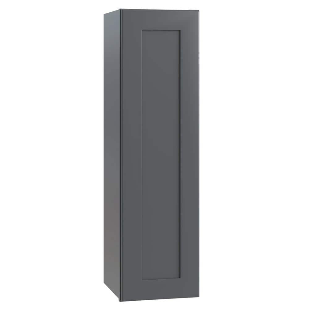 Newport 9 in. W x 12 in. D x 42 in. H Assembled Plywood Wall Kitchen Cabinet in Deep Onyx with Soft Close price history on PriceWatchPro