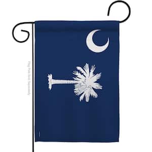 13 in X 18.5 South Carolina States Garden Flag Double-Sided Regional Decorative Horizontal Flags