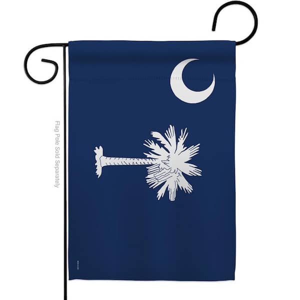 Ornament Collection 13 in X 18.5 South Carolina States Garden Flag Double-Sided Regional Decorative Horizontal Flags