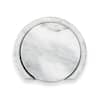 Fox Run White Polished Marble Drink Coasters with Holder (Set of 4) 48778 -  The Home Depot