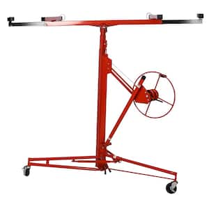 Drywall Lift Panel 11 ft. Lift Drywall Panel Hoist Jack Lifter in Red