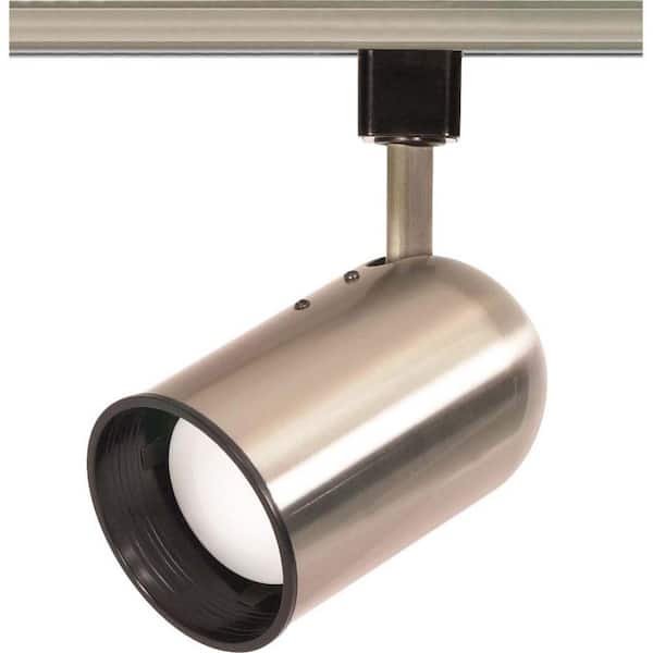SATCO 1-Light R20 Brushed Nickel Bullet Cylinder Track Lighting Head