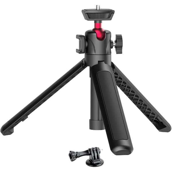 OBJLGEV Extendable Mini Tripod 360° Ball Head Plus Cold Shoe