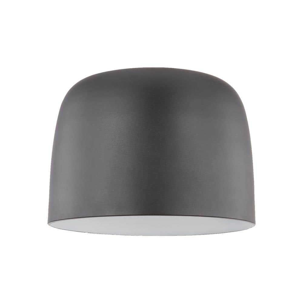 Cayne 12 in. 1 Light 17-Watt Black/White Integrated LED Flush Mount price history on PriceWatchPro