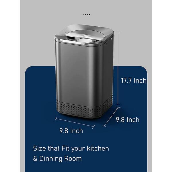 Smart Waste Kitchen Composter, Compost Bin Kitchen, Electric Composter with  Single Button Design, 2.5L, 150W