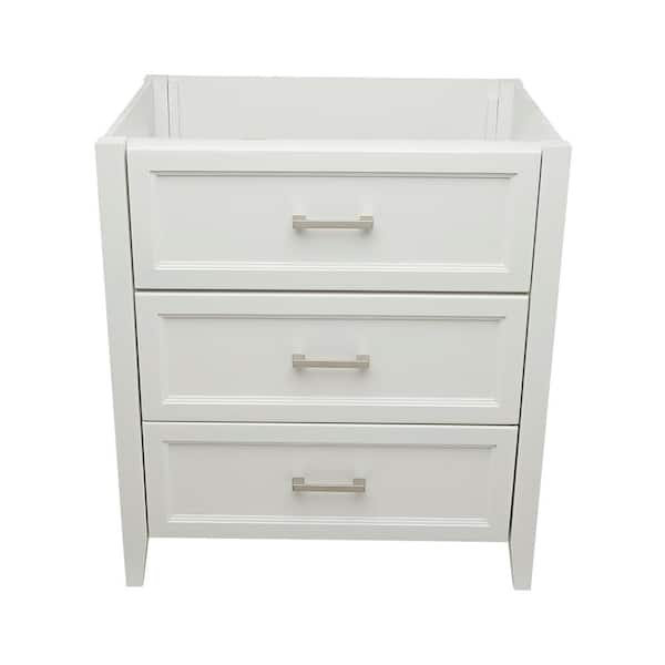 Ella Zermatt 30.63 in. W x 22.00 in. D x 34.75 in. H Bath Vanity Cabinet without Top in White