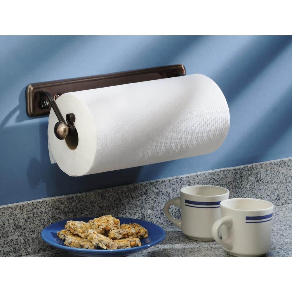 Bronze Wall Mounted Metal Paper Towel Holder