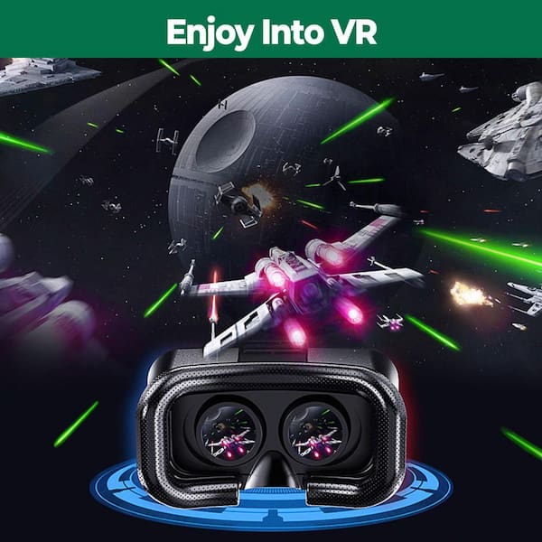 OBJLGEV VR Headset for Phone Virtual Reality Goggles for Kids and