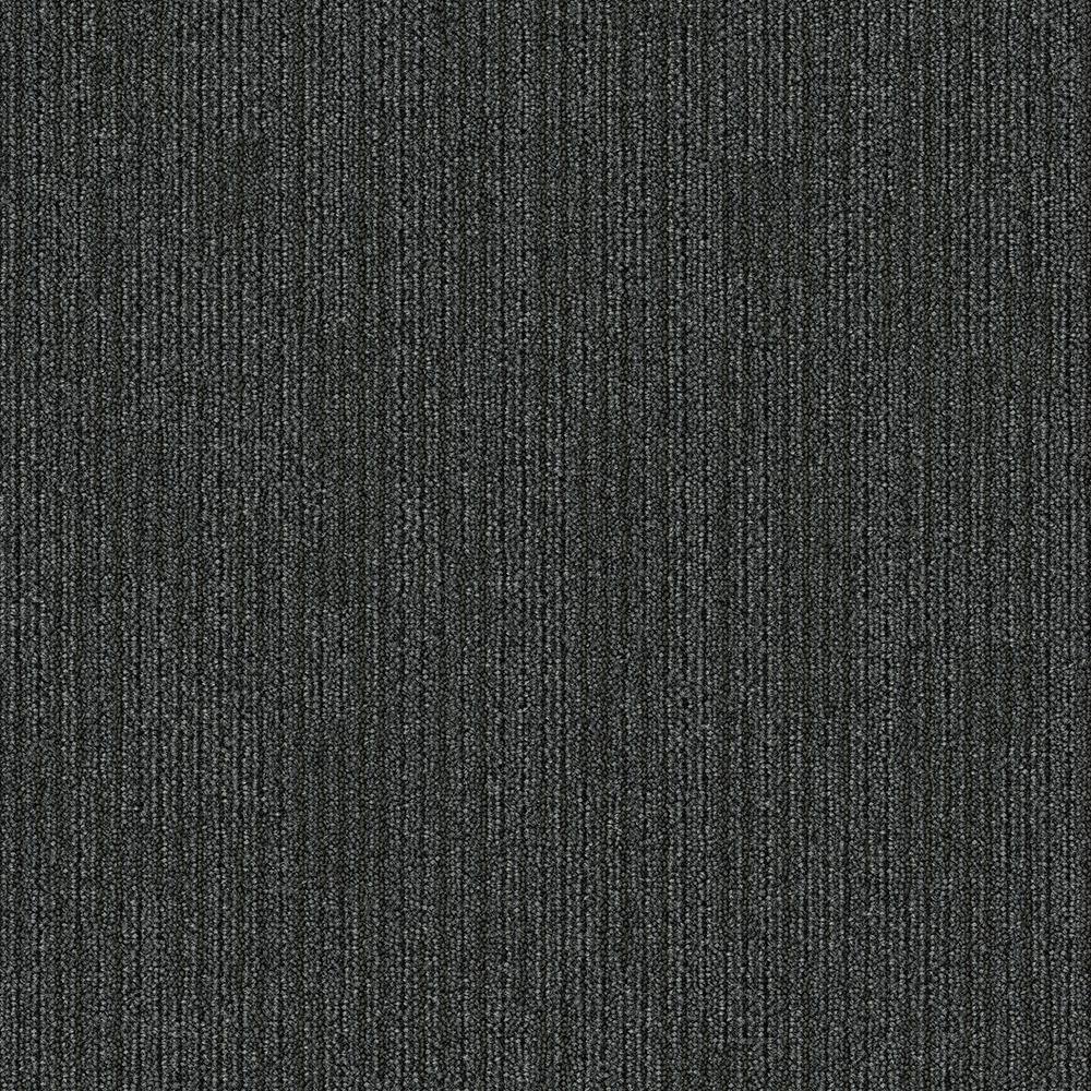 Aladdin Second Nature - Shadow - Gray Commercial 24 x 24 in. Glue-Down Carpet Tile Square (96 sq. ft.)