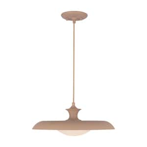 Minori 15-in 1 Light 60-Watt Peach Pendant Light