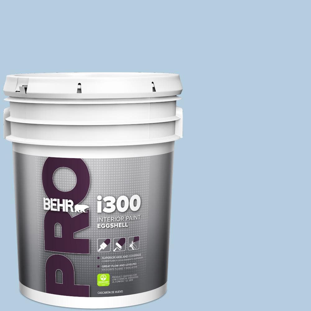 BEHR PRO 5 gal. PPU1414 Crystal Waters Eggshell Interior Paint
