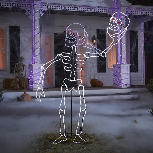 6 ft. Halloween Classics LED Skeleton Silhouette H41