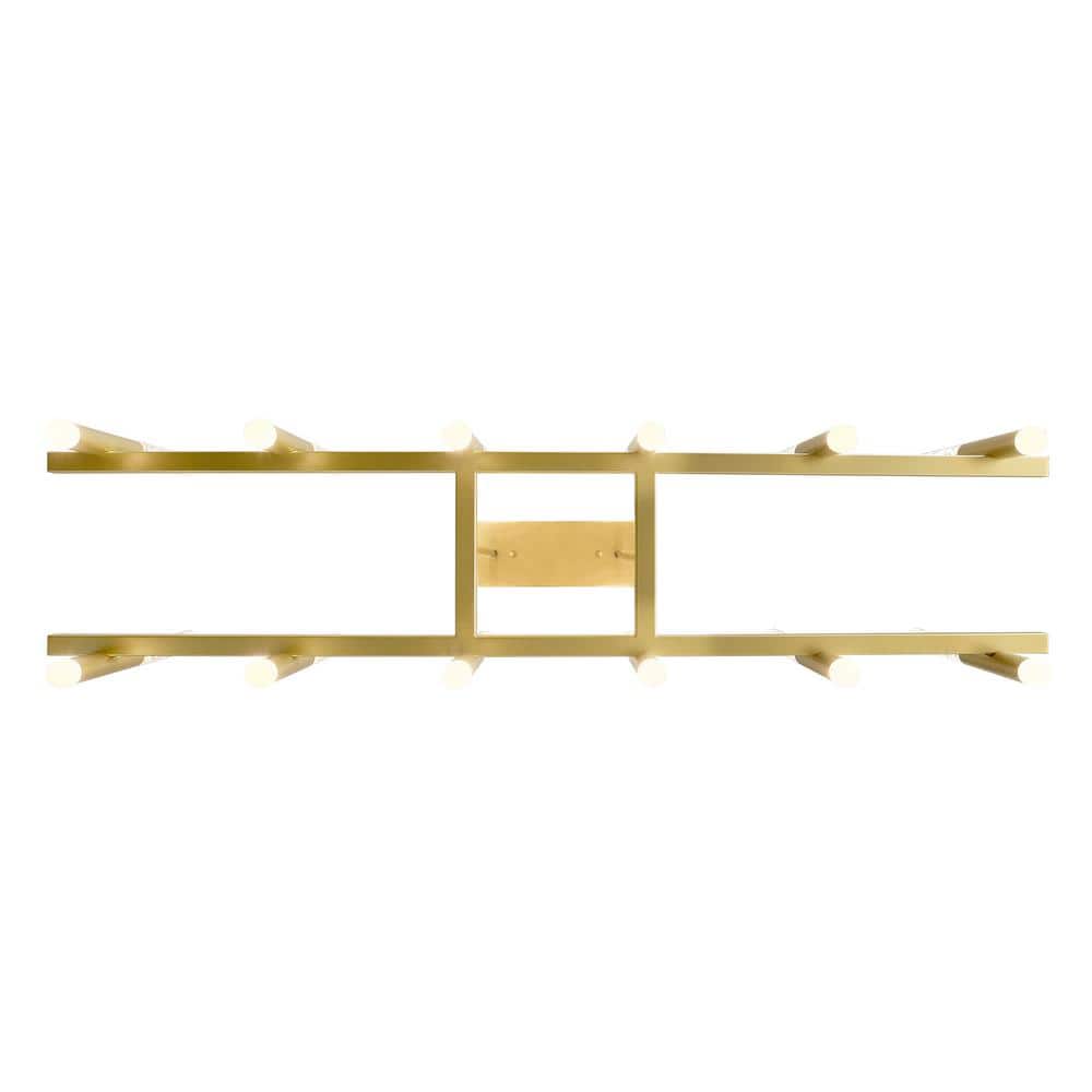 Dragonswatch Satin Gold Integrated LED 12-Light Chandelier