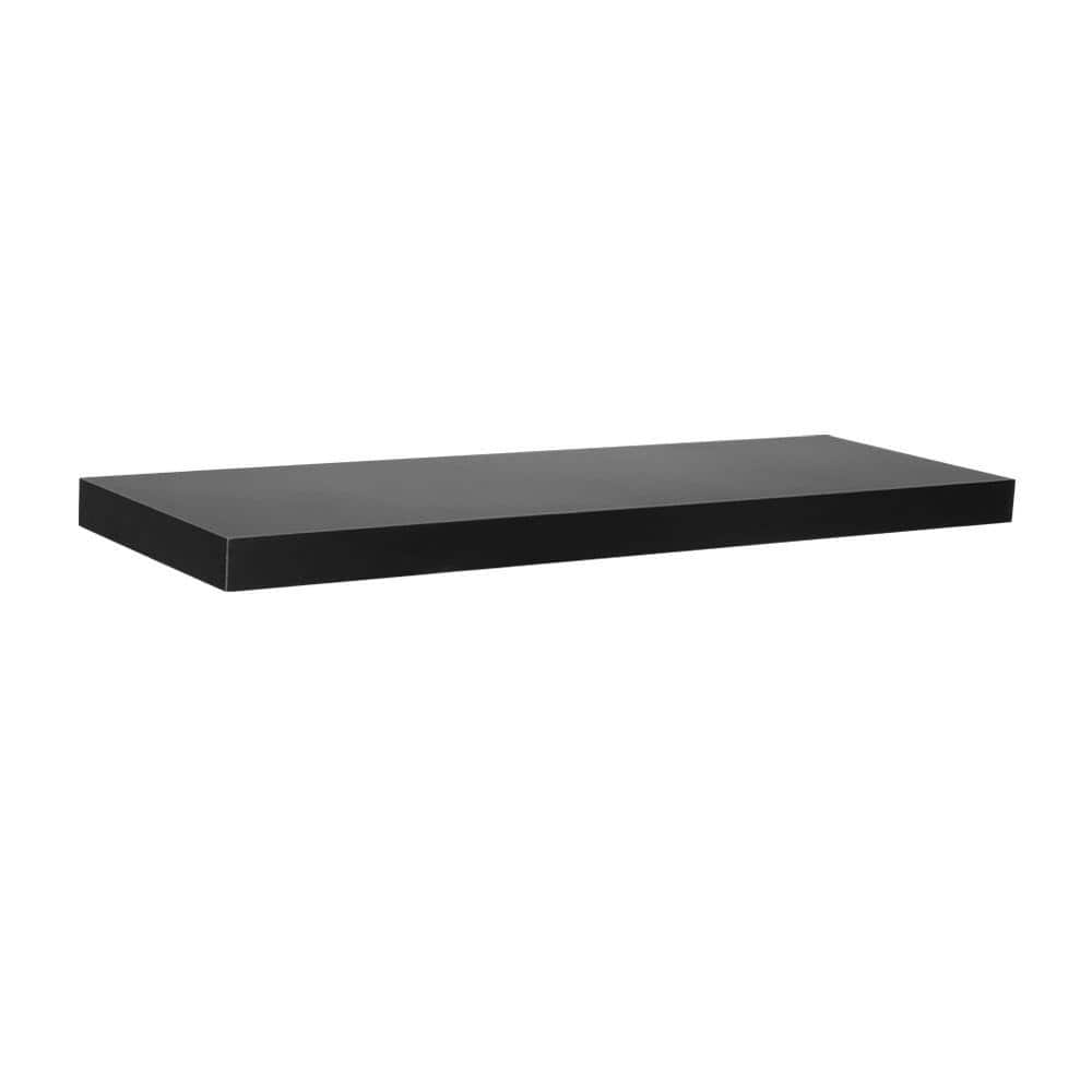 Home Decorators Collection 24 in. L x 7.75 in. W Slim Floating Black ...