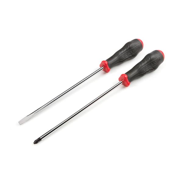 TEKTON High-Torque Chrome Blade Screwdriver Set, 2-Piece (#2,1/4 in.)