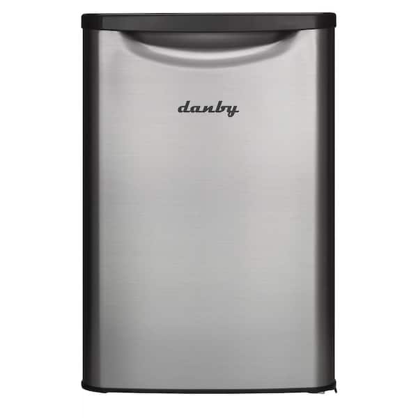 Danby 17.68 in. 2.6 cu.ft. Mini Refrigerator in Stainless Steel