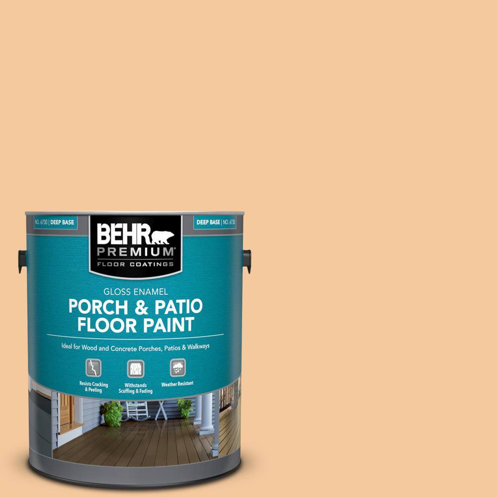 1 gal. #M240-4 Sheer Apricot Gloss Enamel Interior/Exterior Porch and Patio Floor Paint price history on PriceWatchPro
