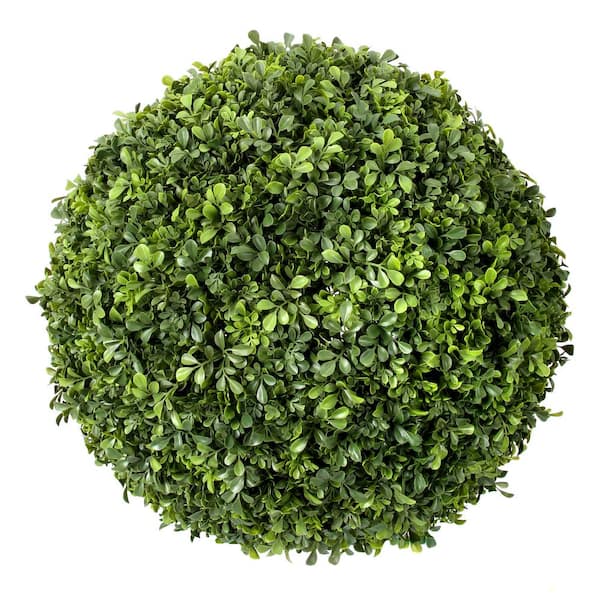 20 in. Green Outdoor English Artificial Boxwood Ball