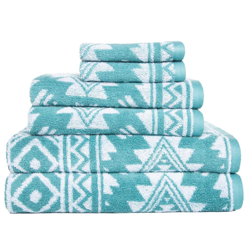 Diamond Turkish Bath & Beach Towel Pacific Blue