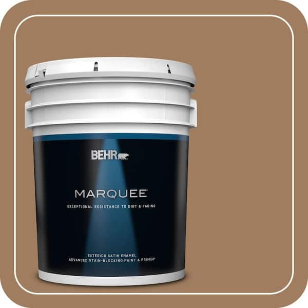 BEHR MARQUEE 5 gal. #MQ2-11 Outdoor Land Satin Enamel Exterior Paint & Primer