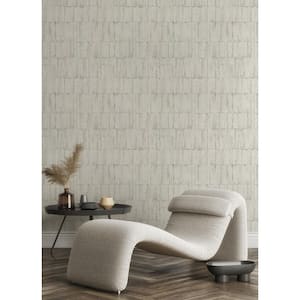 Buck Off-White Bone Horizontal Paper Textured Non-Pasted Wallpaper Roll