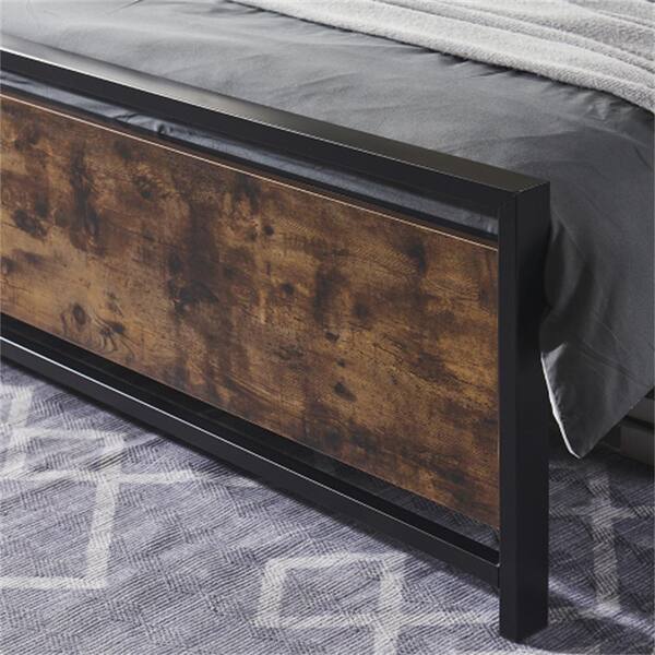 ZIRUWU Bed Frame Full Size Metal Platform Bed Frame with