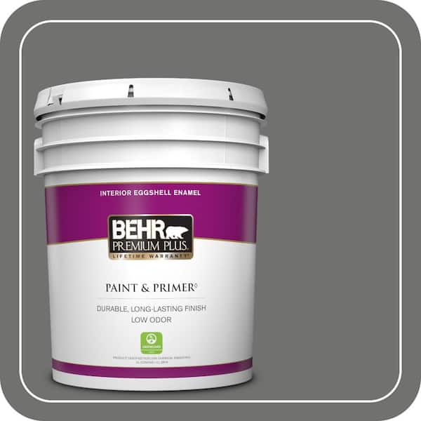BEHR PREMIUM PLUS 5 gal. #MQ2-61 Magnet Eggshell Enamel Low Odor Interior Paint & Primer