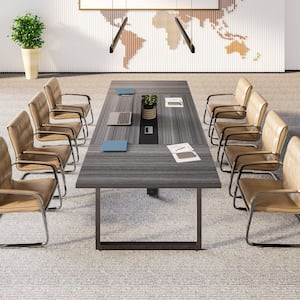 Bush Business Furniture 95.2 in. Boat Top Storm Gray Conference